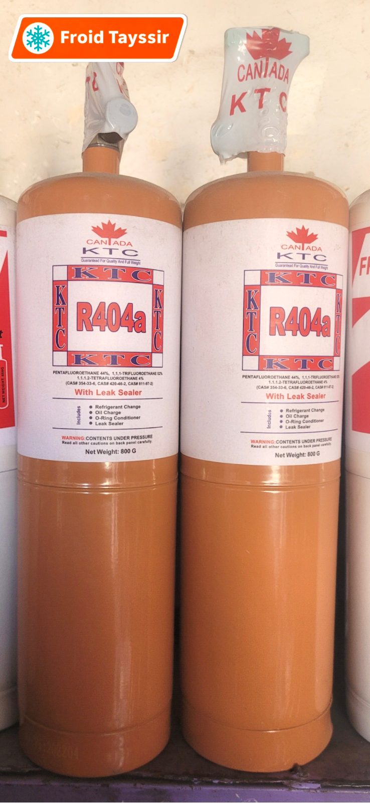 غاز R404a 800g